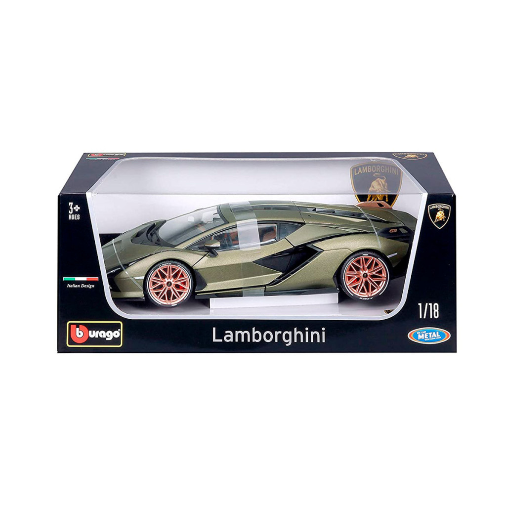 Машина Bburago Lamborghini Sian FKP 37 118 Зелена (18-11046G) - зображення 4