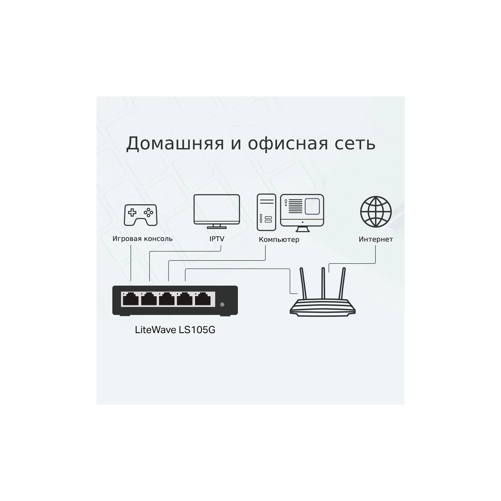 Комутатор мережевий TP-Link LS105G - зображення 5