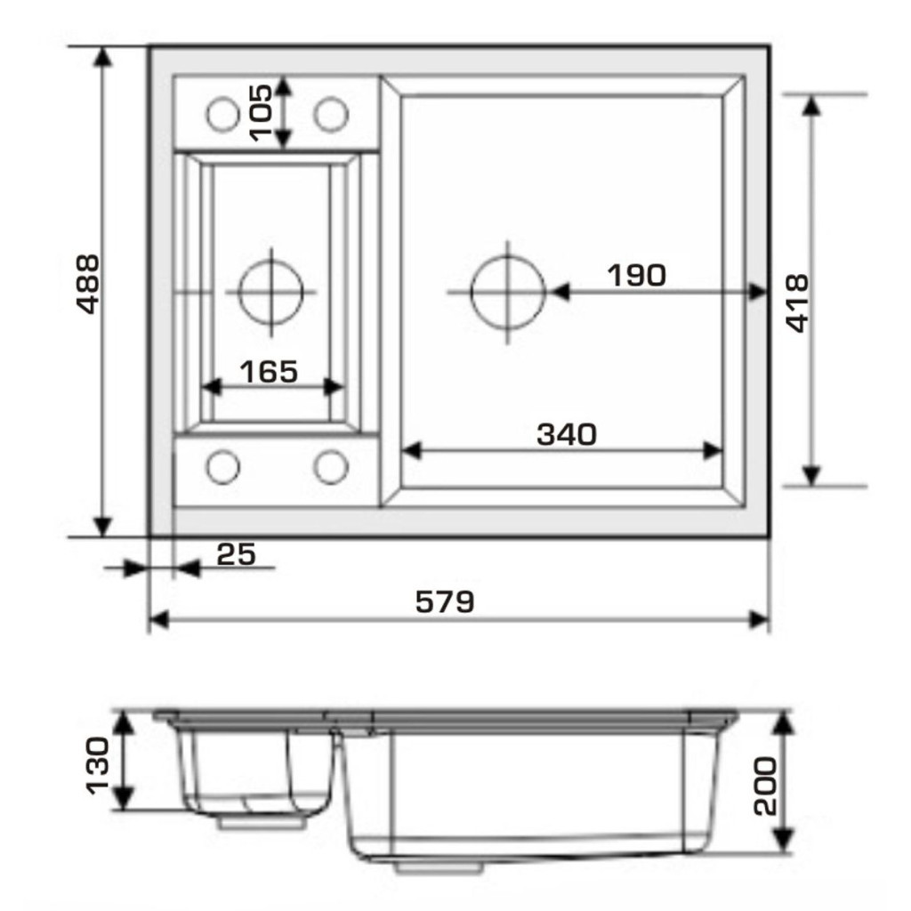 Мийка кухонна GRANADO SAMORA terra (gr0903) - зображення 7
