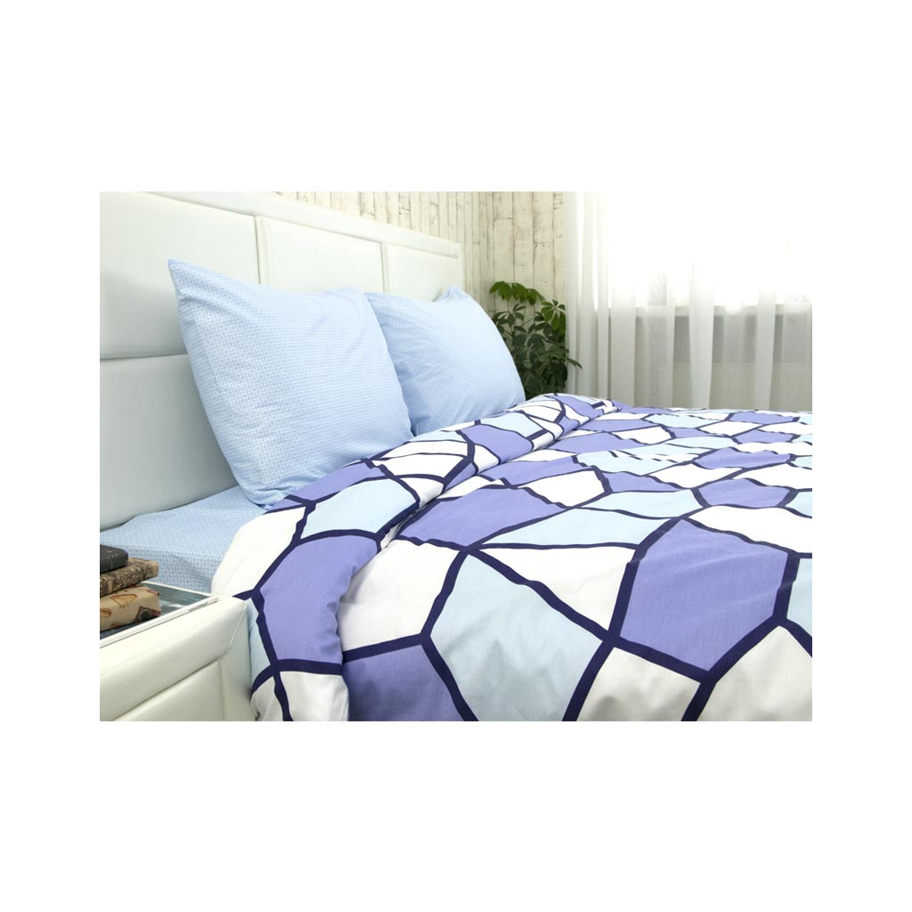 Постільна білизна Руно Сатин полуторна (677.137А_Геометрія) - изображение 2