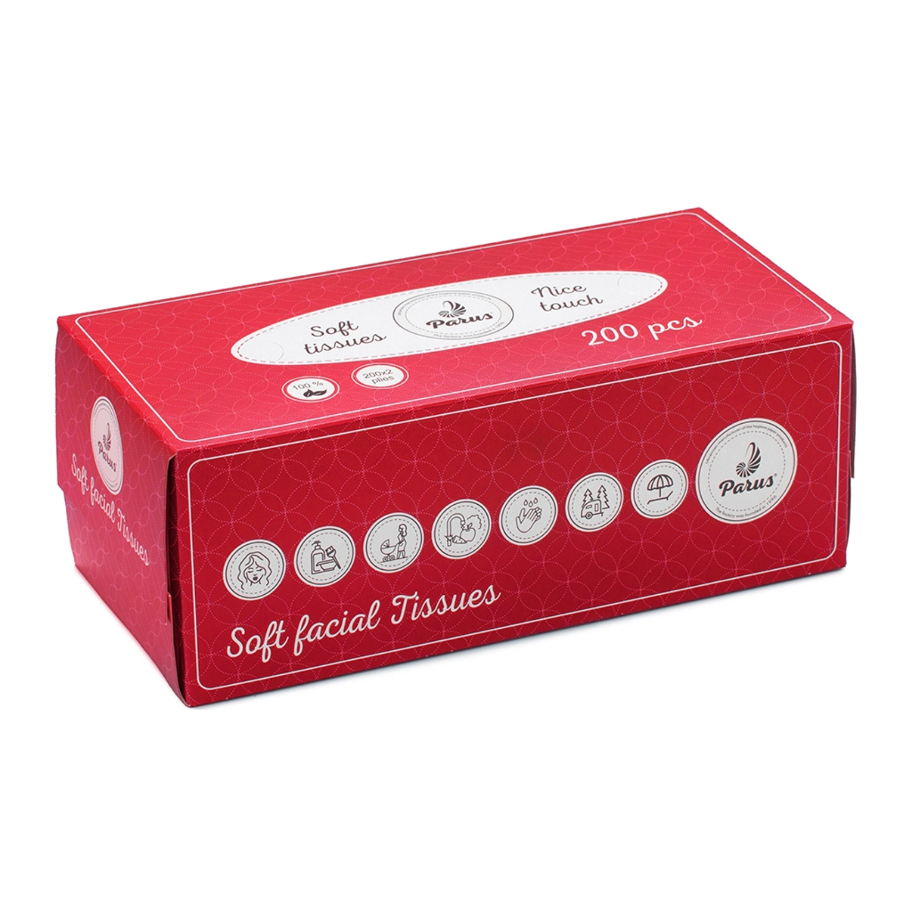 Серветки косметичні Parus 2 шари 200 шт. (4820205440229) - изображение 1