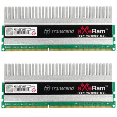 Модуль пам'яті для комп'ютера DDR3 8GB (2x4GB) 2400 MHz Transcend (TX2400KLH-16GK) - зображення 1