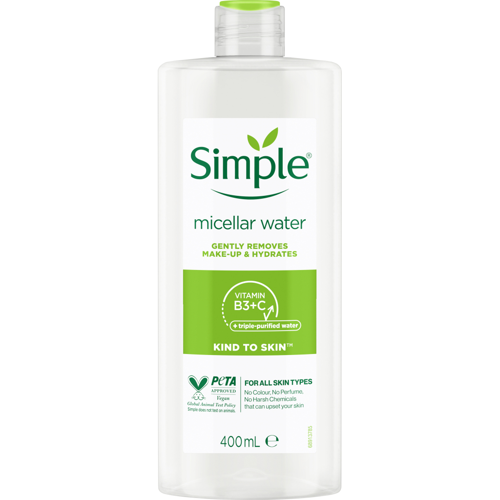 Міцелярна вода Simple Micellar Water Vitamin B3+C 400 мл (8710908371509) - зображення 1
