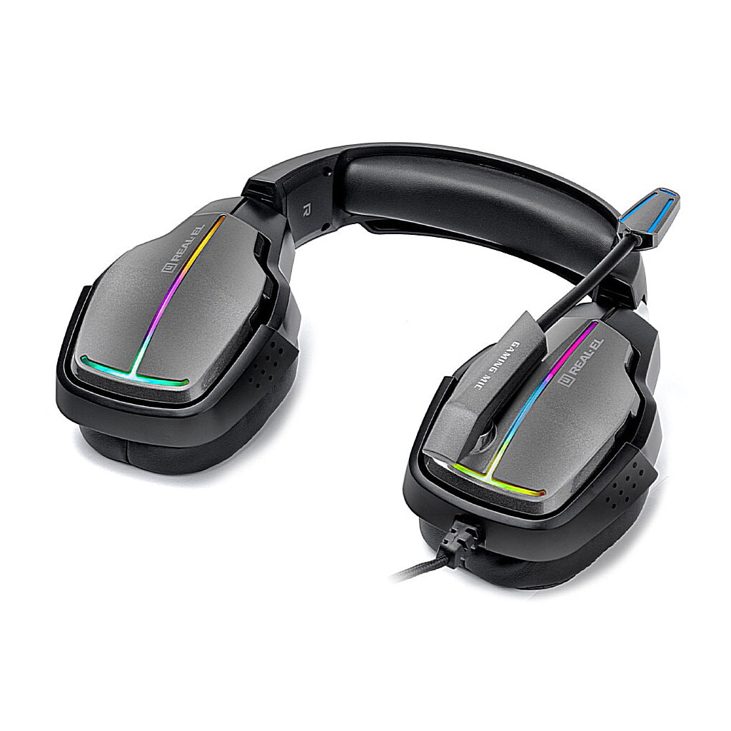 Навушники REAL-EL GDX-7680 Black - зображення 5