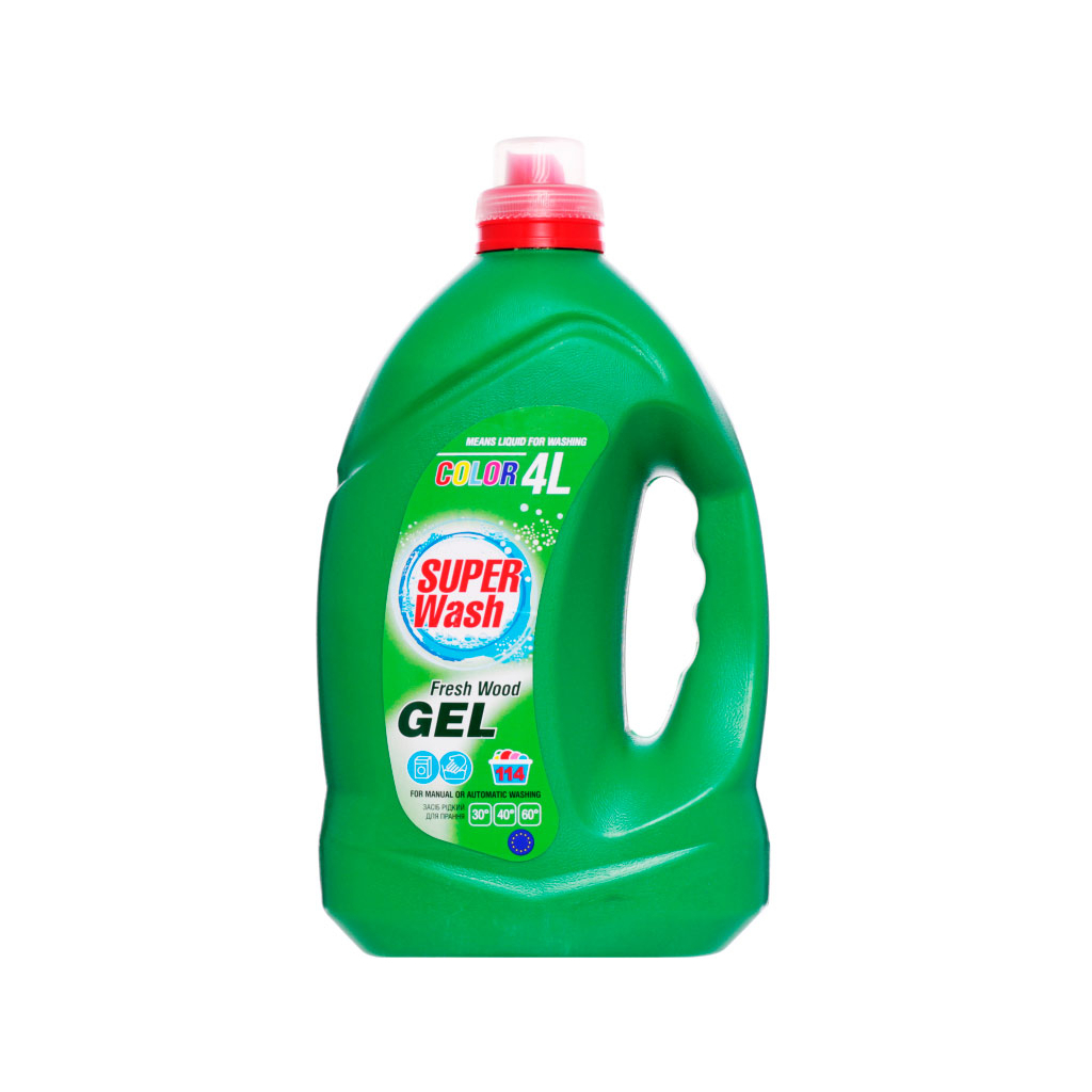 Гель для прання Super Wash Color 4 л (4820096033906) - зображення 1