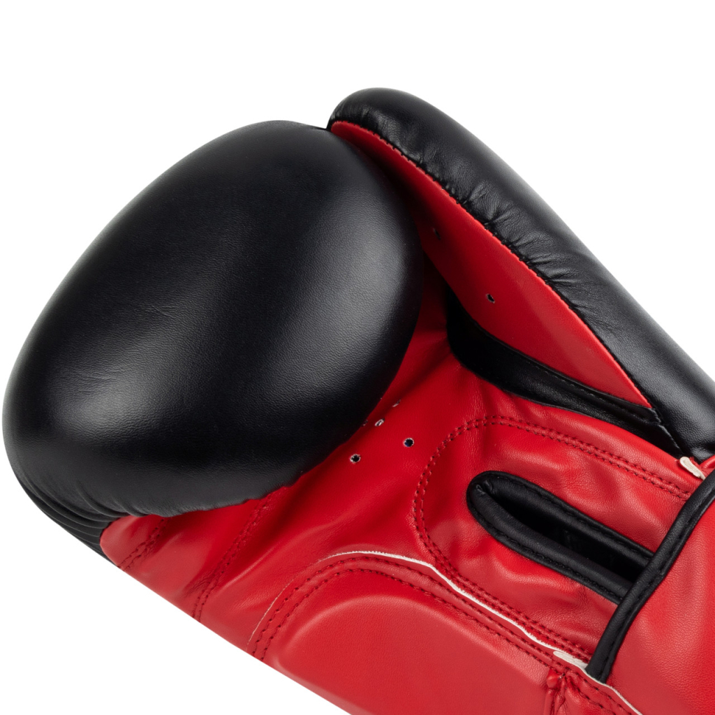 Боксерські рукавички PowerPlay 3004 Classic Чорно-Червоні 12 унцій (PP_3004_12oz_Bl/Red) - зображення 9