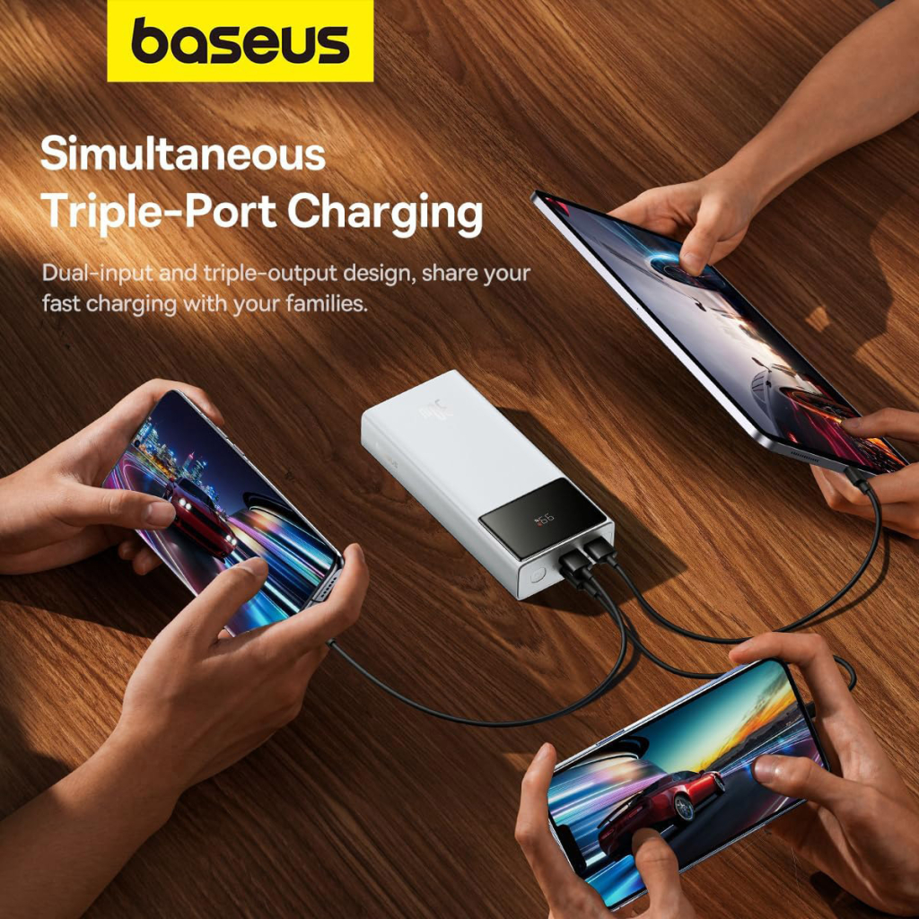 Батарея універсальна Baseus Star-Lord 20000mAh 30W OE, white (P10022904213-00) - зображення 9