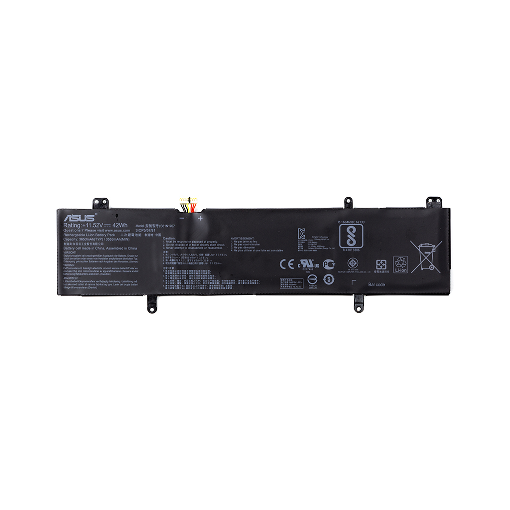 Акумулятор до ноутбука ASUS VivoBook S410UN (B31N1707) 11.52V 3653mAh (NB431199) - зображення 1