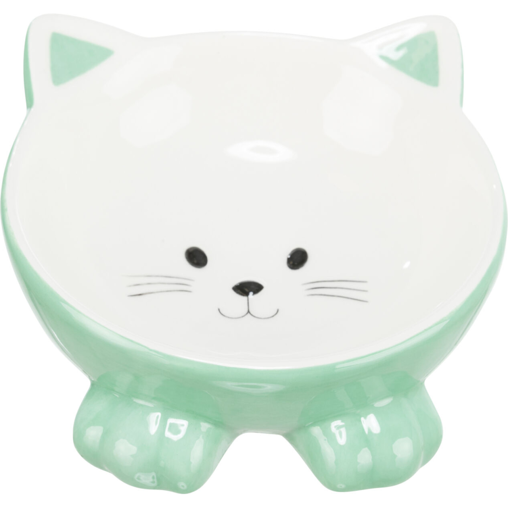 Посуд для котів Trixie Миска керамічна у вигляді котика 150 мл/14 см (кольори в асортименті) (4011905248073) - зображення 3