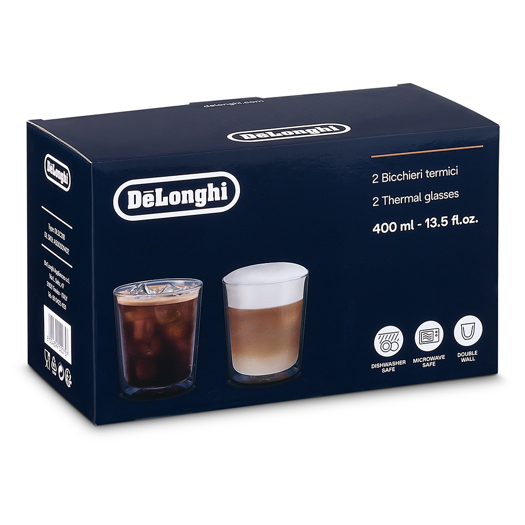 Набір склянок DeLonghi Drinks 400 мл 2 шт (00000024278) - зображення 3