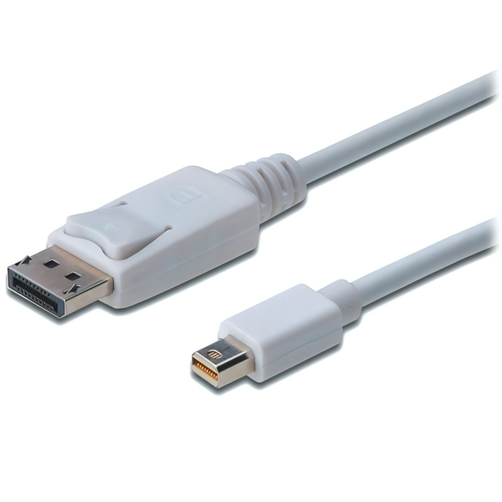 Кабель мультимедійний miniDisplayPort to DisplayPort 2.0m Digitus (AK-340102-020-W) - зображення 1