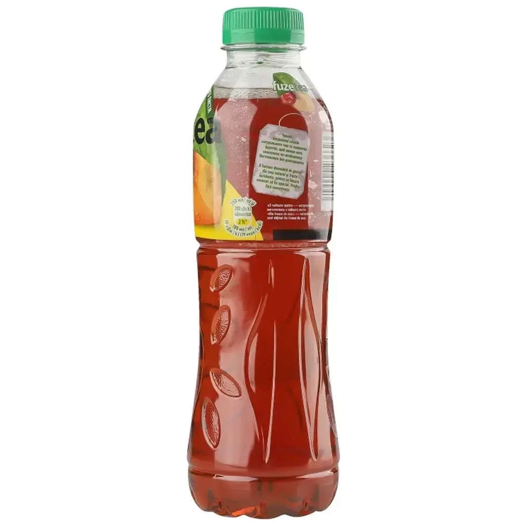 Напій Fuzetea Чай холодний чорний Зі смаком персика та гібіскуса 500 мл (5449000236623) - зображення 2