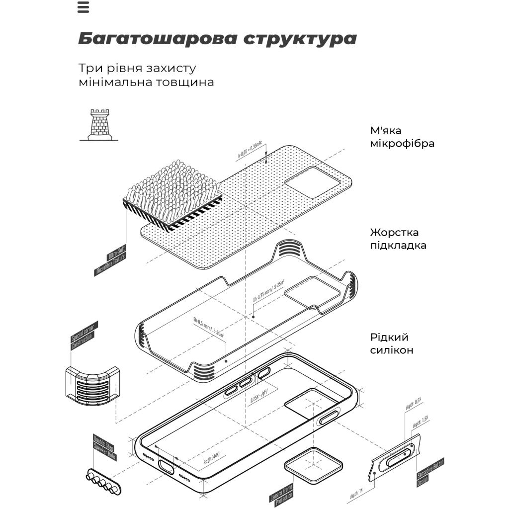 Чохол до мобільного телефона Armorstandart ICON Case Samsung A24 4G (A245) Dark Blue (ARM68002) - зображення 6