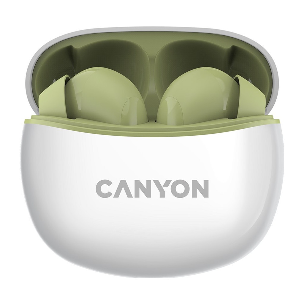 Навушники Canyon TWS-5 Green (CNS-TWS5GR) - зображення 1