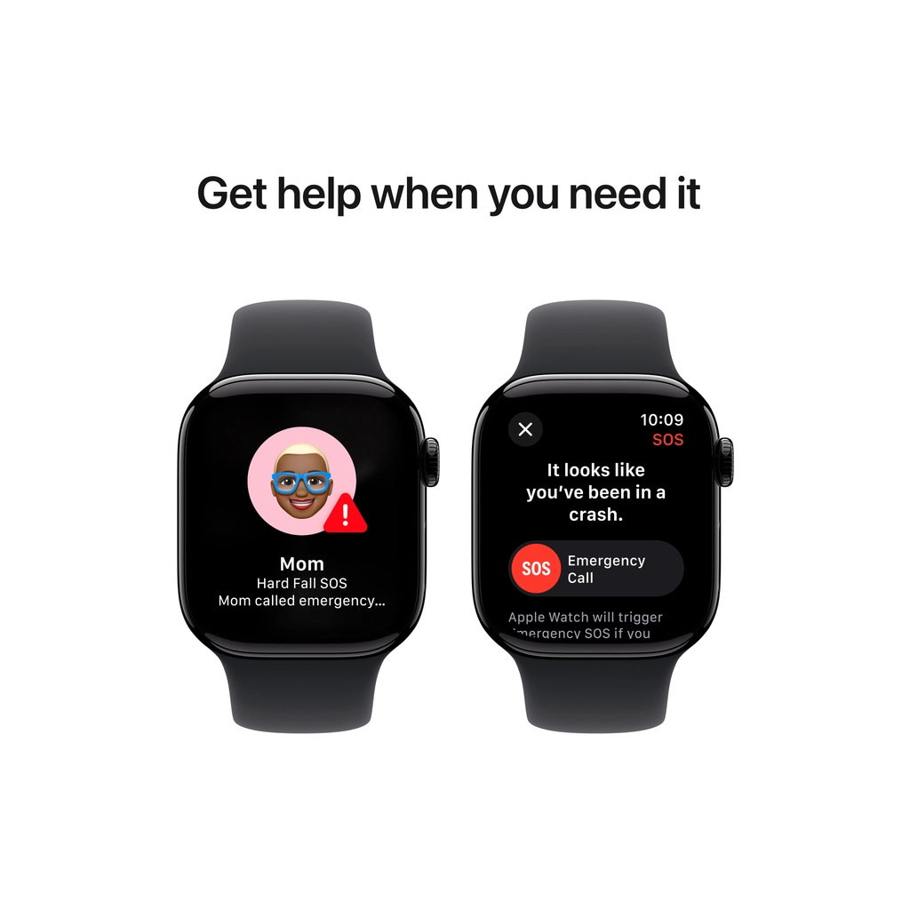 Смарт-годинник Apple Watch Series 10 GPS 42mm Jet Black Aluminium Case with Black Sport Band - M/L (MWWF3QH/A) - изображение 6