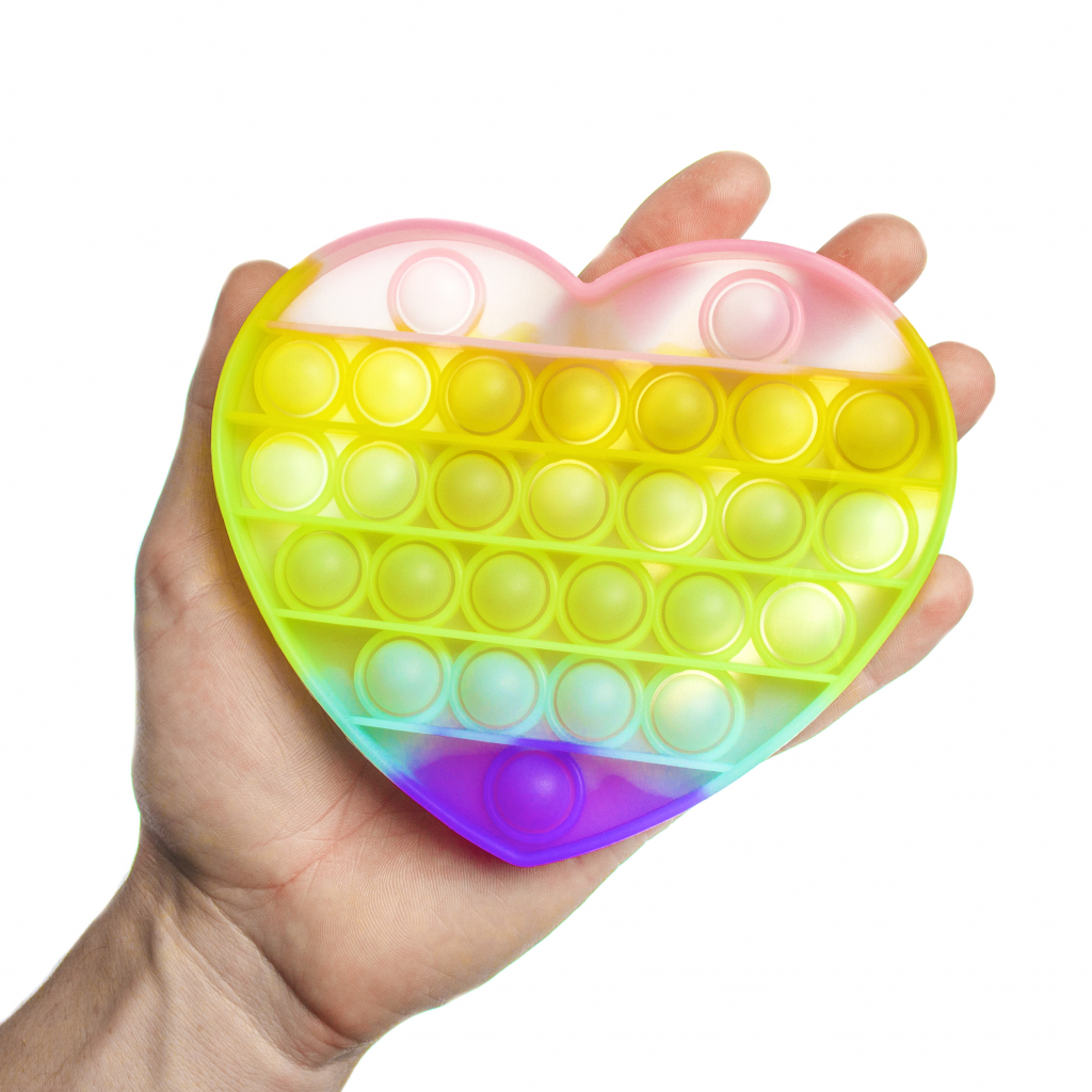 Антистрес Sibelly антистрес Pop It Heart Glow in Dark (SB-PPIT-HRT-GD) - зображення 6