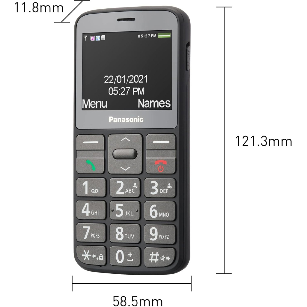Мобільний телефон Panasonic KX-TU160 Grey (KX-TU160EXG) - изображение 12
