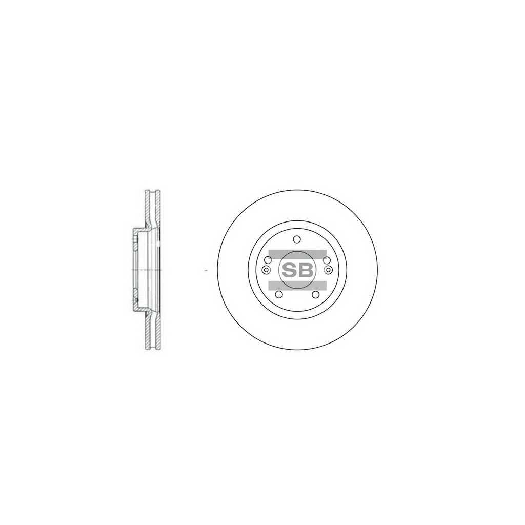 Гальмівний диск HI-Q SD1055 - зображення 1