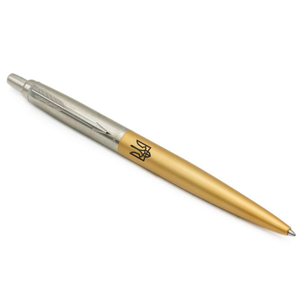 Ручка кулькова Parker JOTTER 17 XL UKRAINE Matt Gold CT BP Трезубец (13432_T001b) - зображення 3
