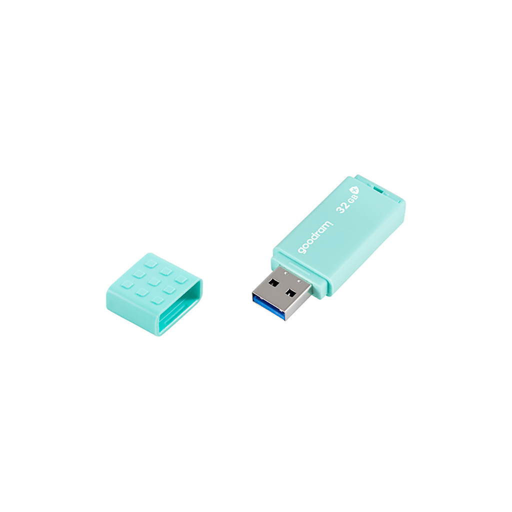 USB флеш накопичувач Goodram 32GB UME3 Care Green USB 3.2 (UME3-0320CRR11) - зображення 1