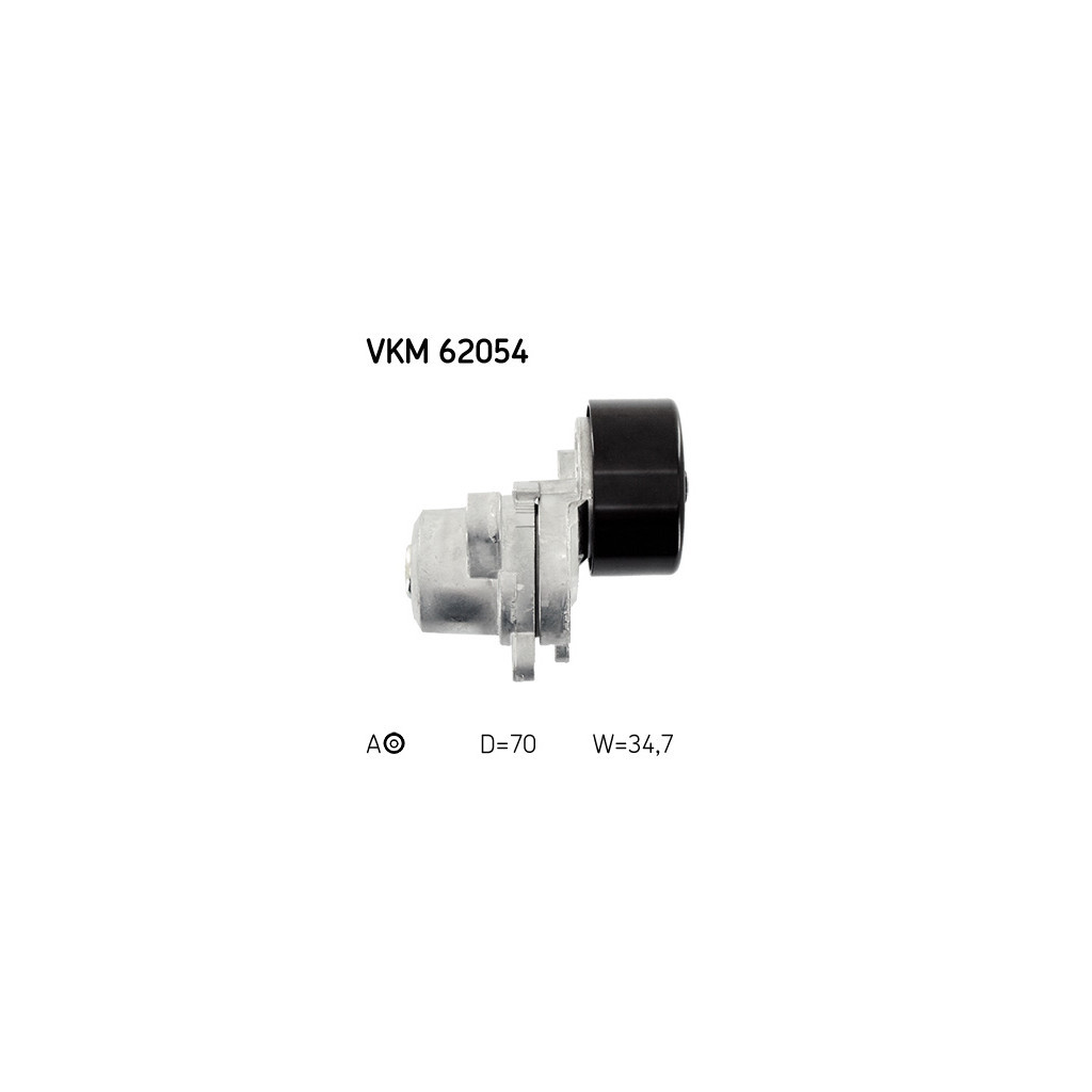 Ролик натягувача ременя SKF VKM 62054 - зображення 3