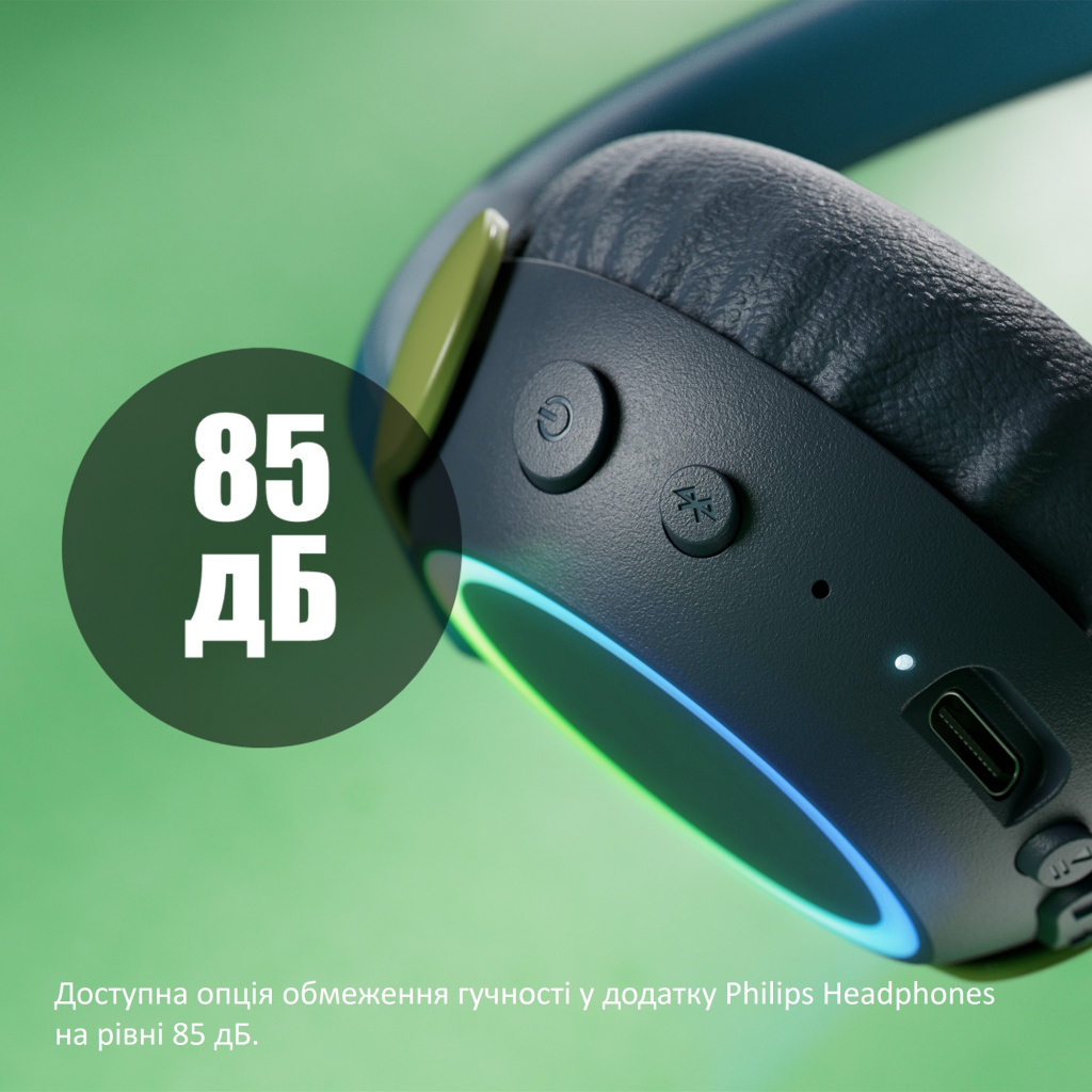 Навушники Philips TAK4200CT/00 Wireless Blue/Green (TAK4200CT/00) - зображення 5