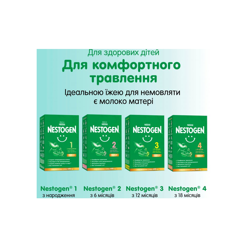 Дитяча суміш Nestogen 2 з лактобактеріями L. Reuteri від 6 міс. 1 кг (7613287110046) - изображение 4