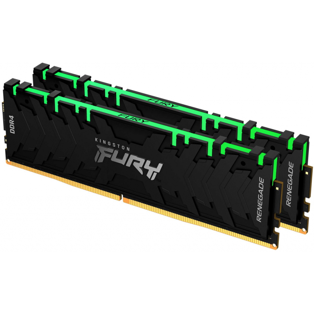 Модуль пам'яті для комп'ютера DDR4 16GB (2x8GB) 4266 MHz Renegade RGB Black Kingston Fury (ex.HyperX) (KF442C19RBAK2/16) - зображення 3