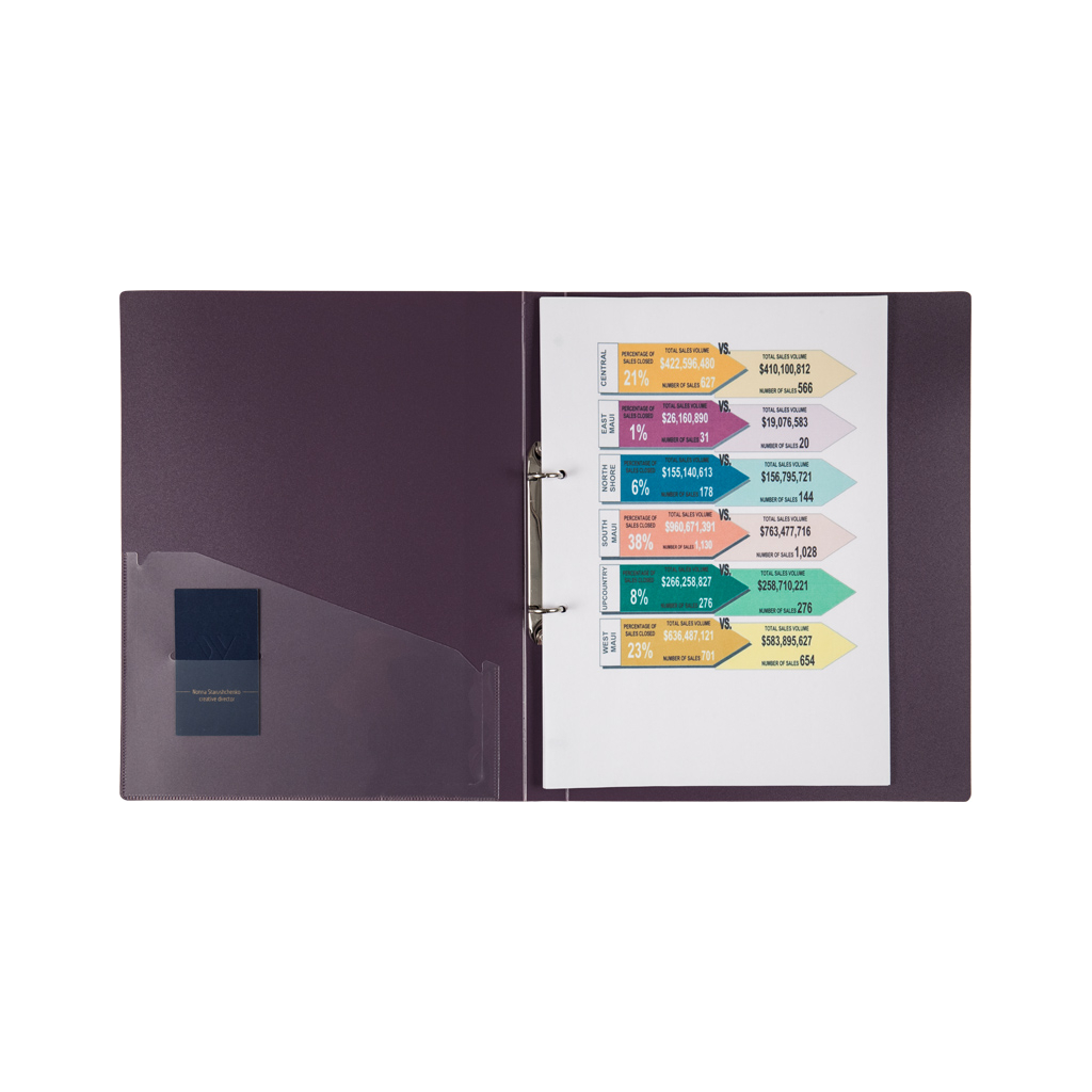 Папка на кільцях Axent А4 з 2-ма кільцями 700 мкм 25 мм Сливова (1207-11-A) - зображення 2