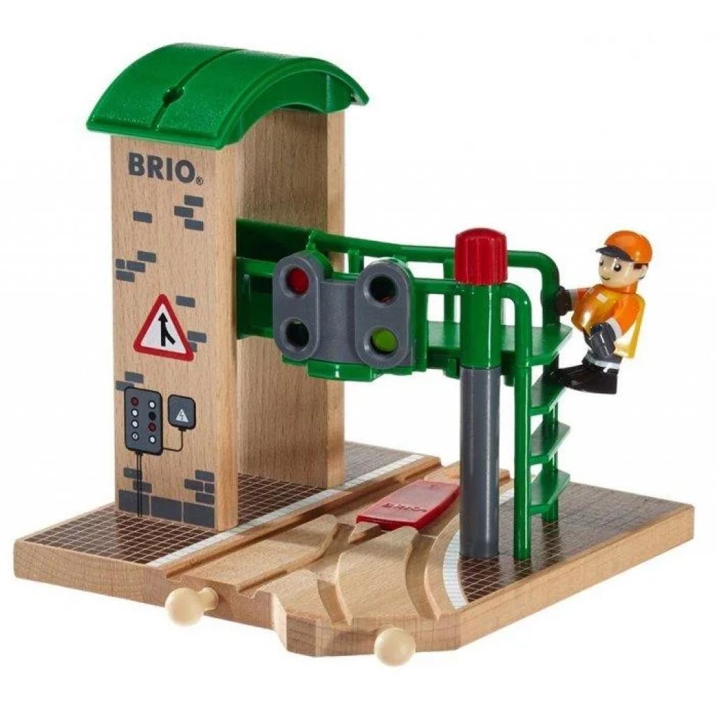 Залізниця Brio World Сигнальна станція зі стрілкою і світлофором (33674) - зображення 3
