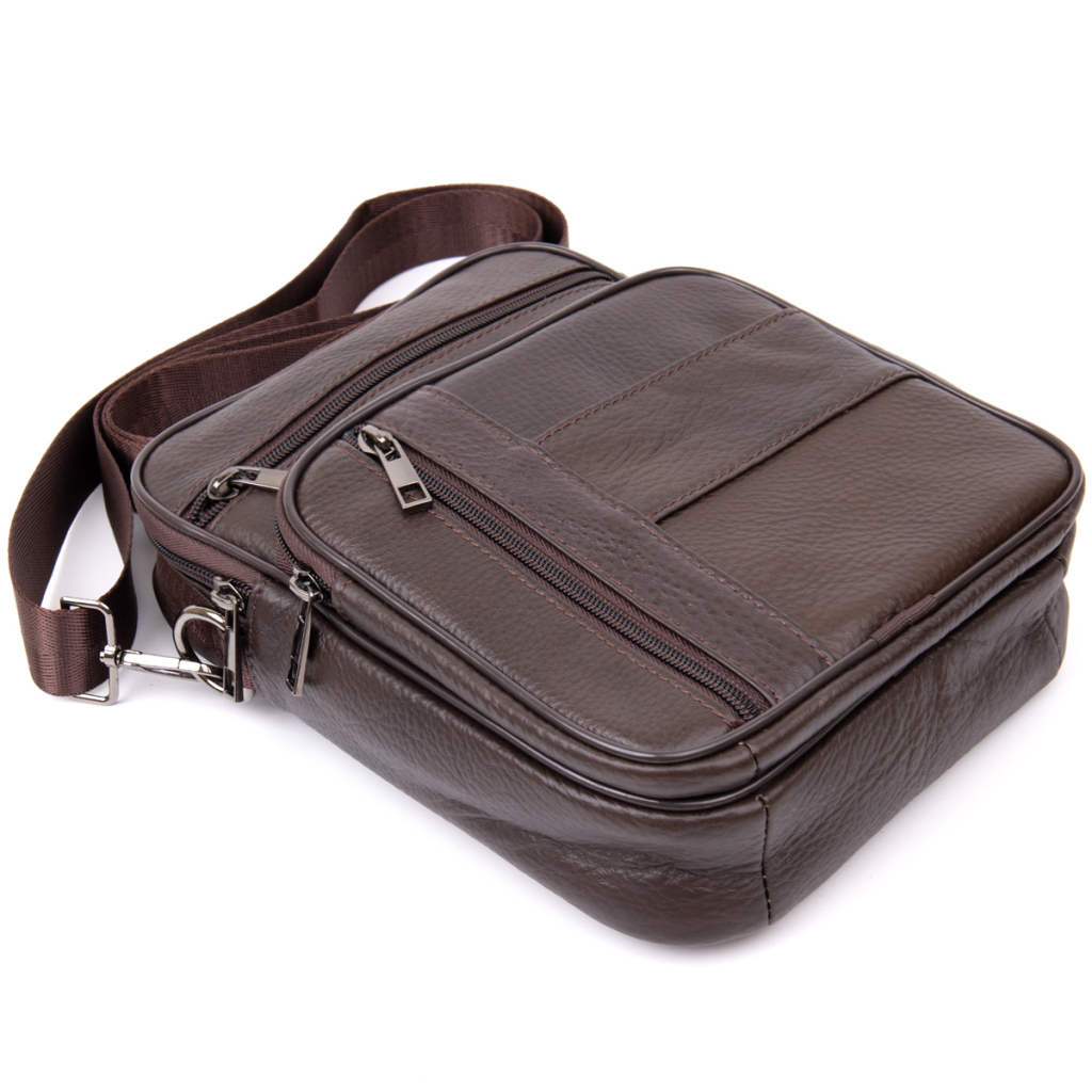 Сумка Vintage Коричнева (20436) - зображення 6