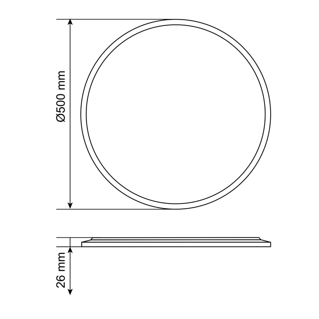 Світильник Videx DL5R 44W 3000K-4000K-5000K Black (VL-DL5R-44CB) - изображение 9