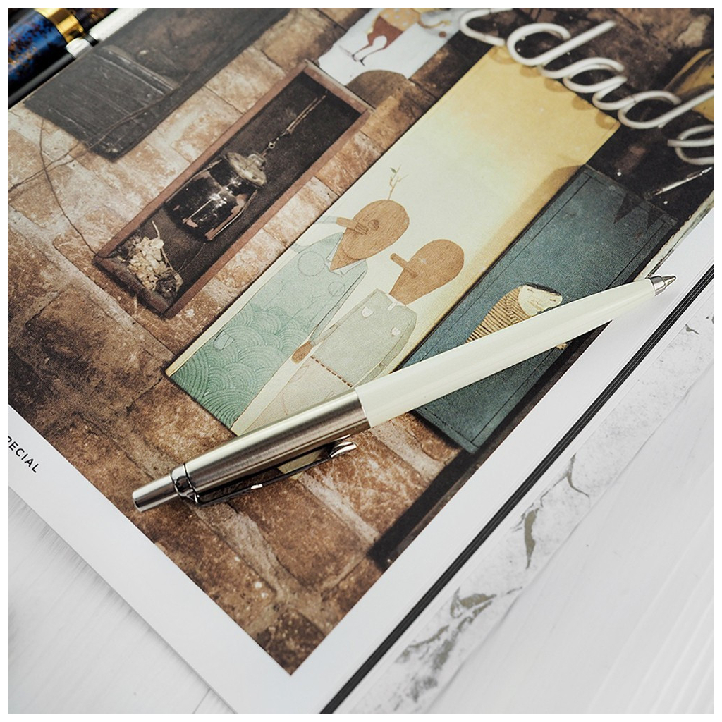 Ручка кулькова Parker JOTTER 17 Originals White CT BP в Eco упаковці (15 032e) - зображення 5