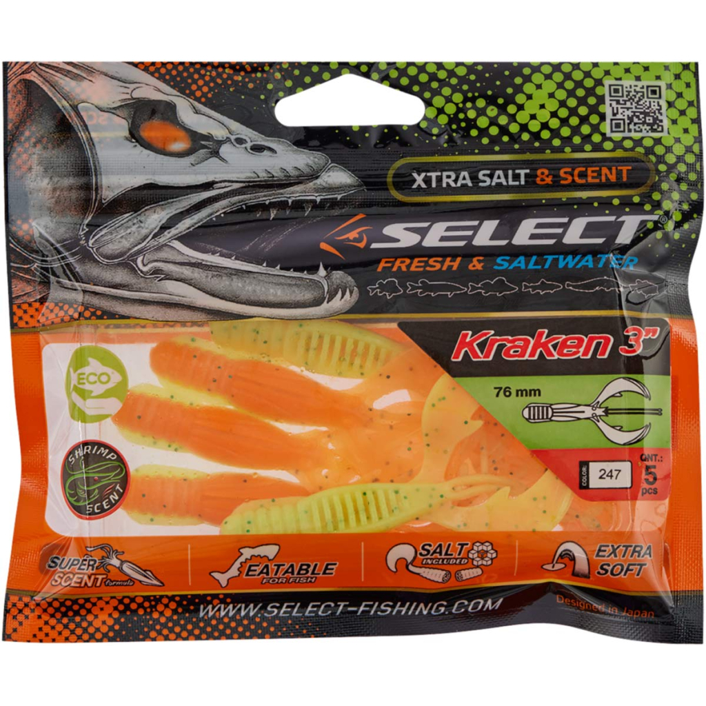 Силікон рибальський Select Kraken 3" 247 (5 шт/уп) (1870.73.10) - зображення 2