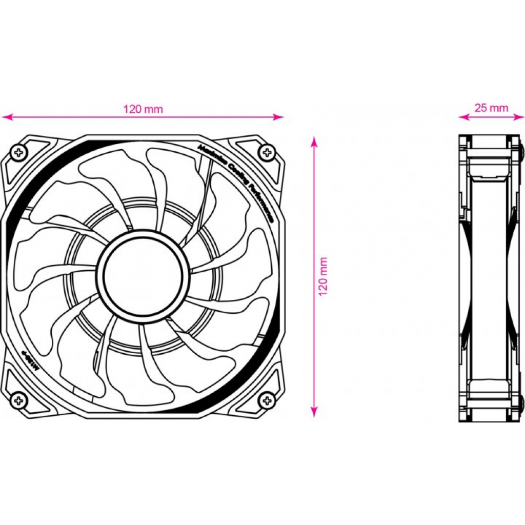 Кулер до корпусу 2E GAMING AIR COOL (ACF120PW-RGB) (2E-ACF120PW-RGB) - зображення 7