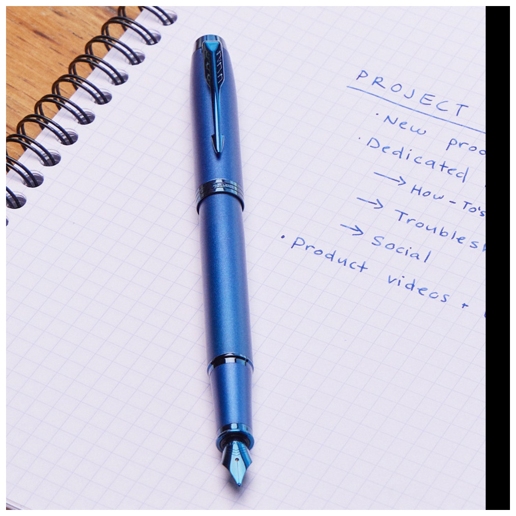 Ручка пір'яна Parker IM 17 Professionals Monochrome Blue  FP F (28 111) - изображение 8