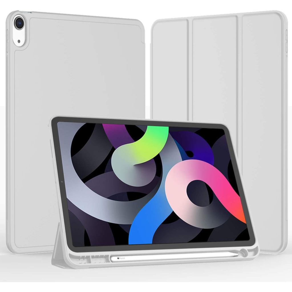 Чохол до планшета BeCover Direct Charge Pen mount Pencil Apple iPad Air 5 (2022) 10.9" Gray (708778) - зображення 2