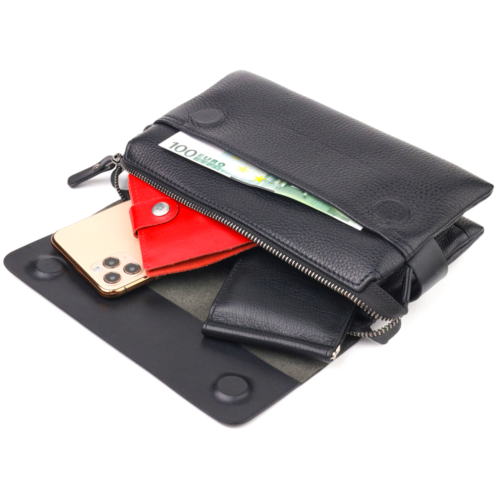 Сумка Canpellini З натуральної шкіри Чорна (21564) - зображення 8