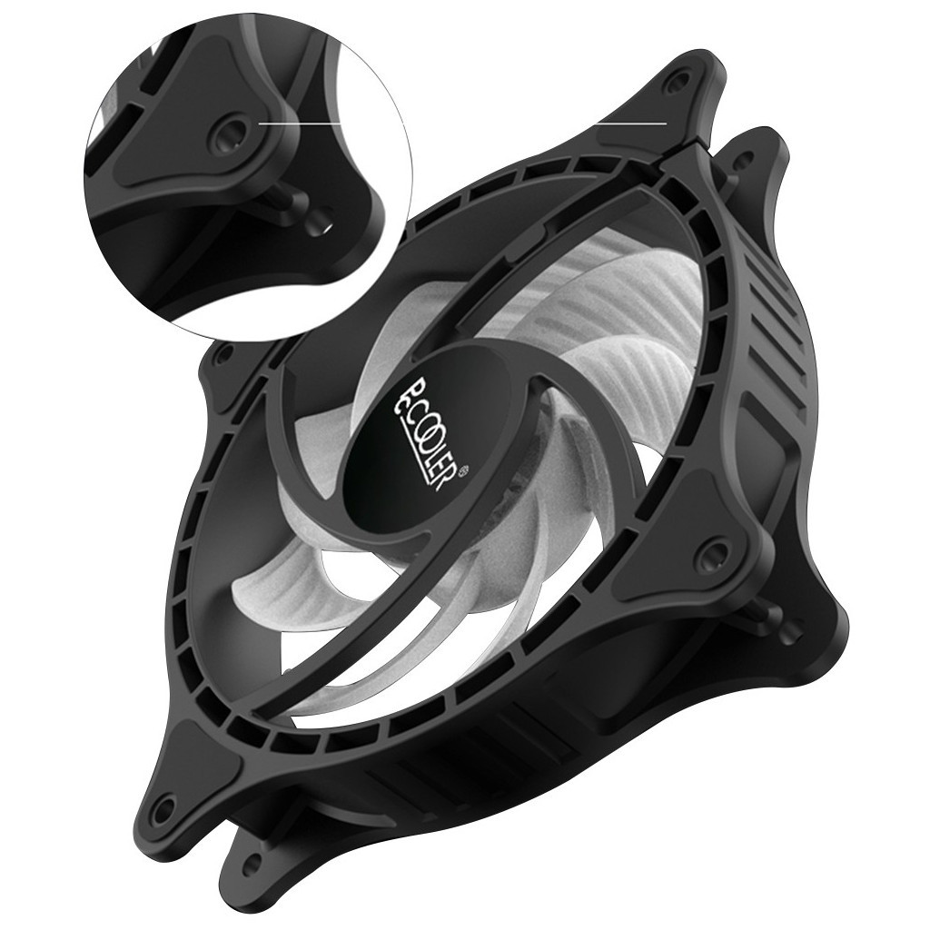 Кулер до корпусу PcCooler FX 120 ARGB BK 3in1 - зображення 7