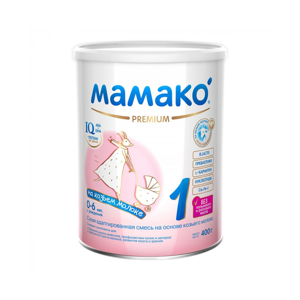 Дитяча суміш MAMAKO 1 Premium на козячому молоці 0-6 міс. 400 г (4670017090217) - зображення 1