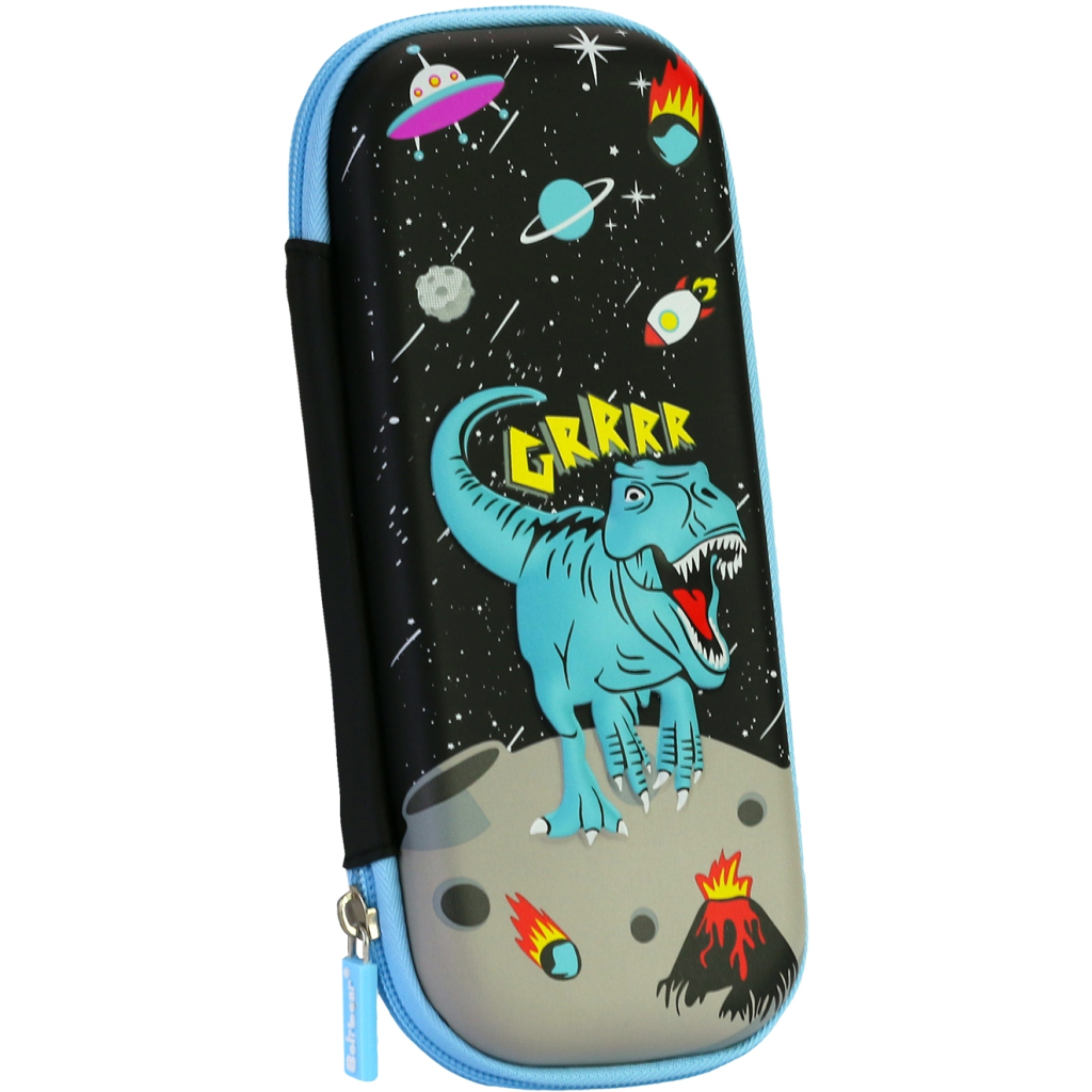 Пенал Cool For School з тисненням 1 відділення Чорний (B-8614-black) - зображення 1