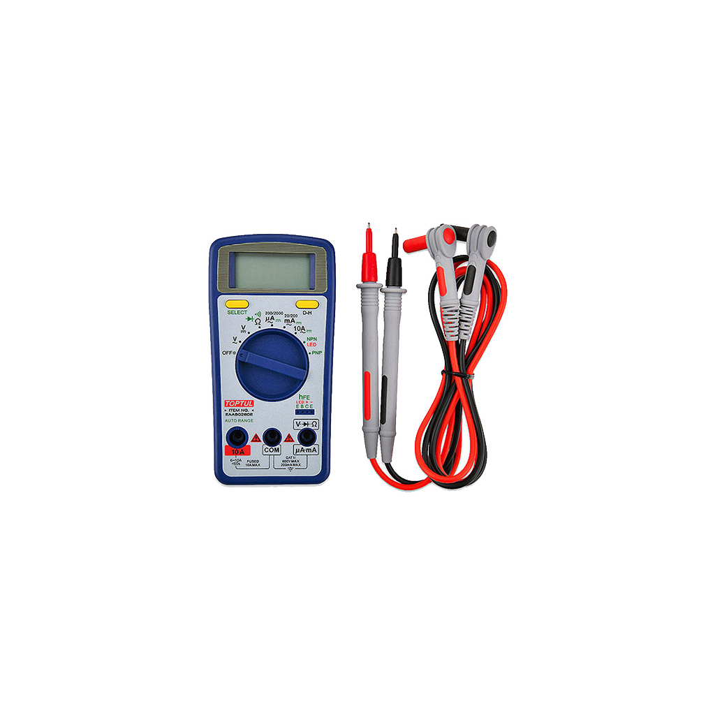 Цифровий мультиметр Toptul EAAB0260E - зображення 1