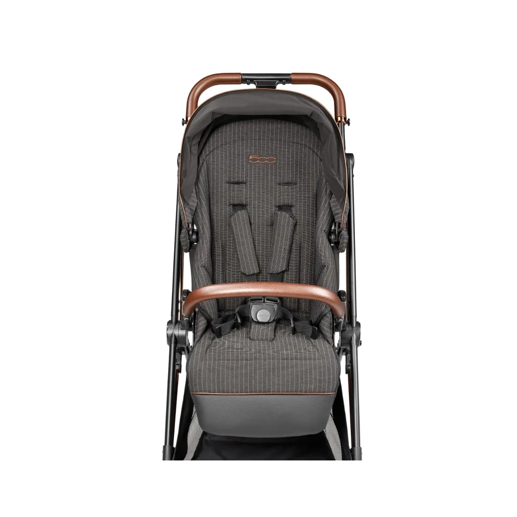 Коляска Peg-Perego 2 в 1 Vivace 500 вишукано-коричнева зі смужкою (PACK-VIV2100000003) - зображення 3