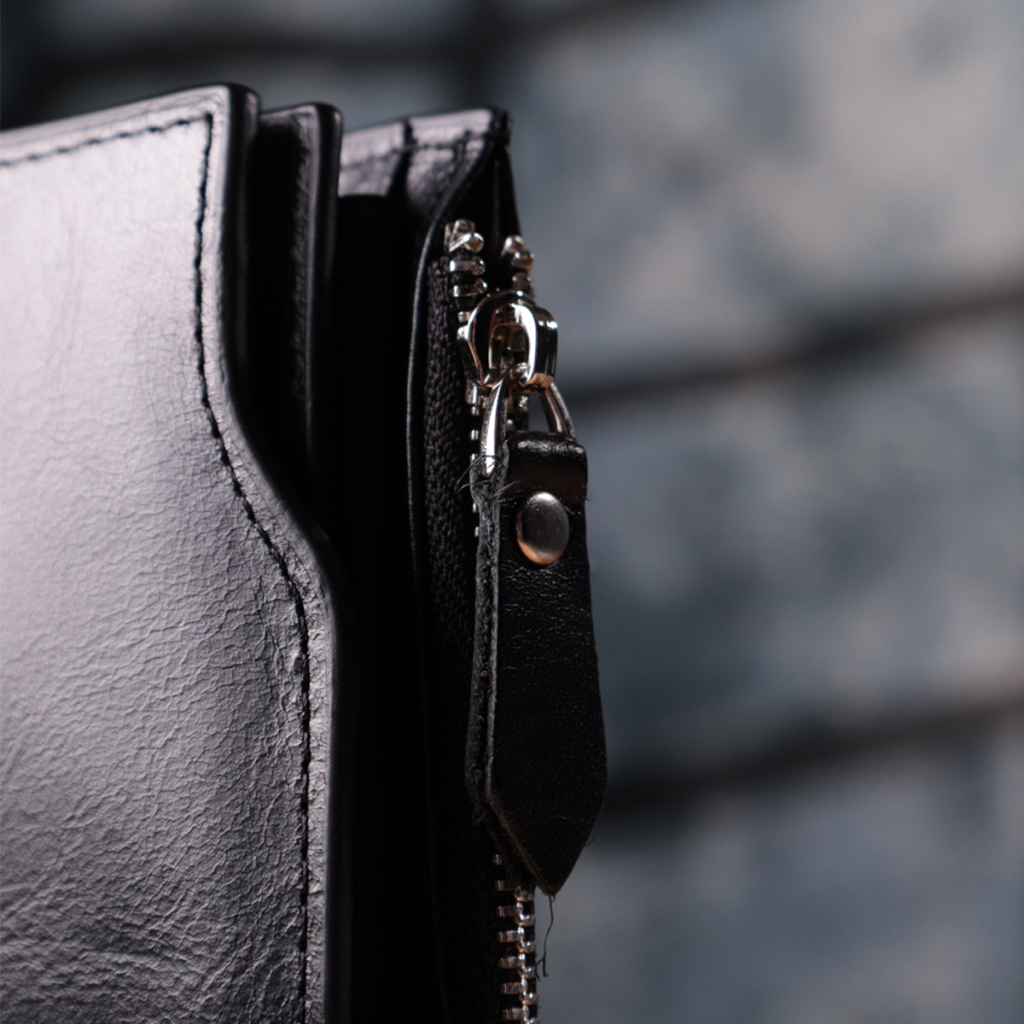 Гаманець Vintage З натуральної шкіри Чорний (22885) - изображение 12