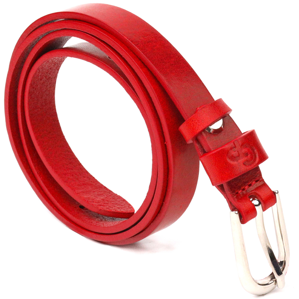 Ремінь Grande Pelle Жіночий з натуральної шкіри Червоний (21439) - зображення 2