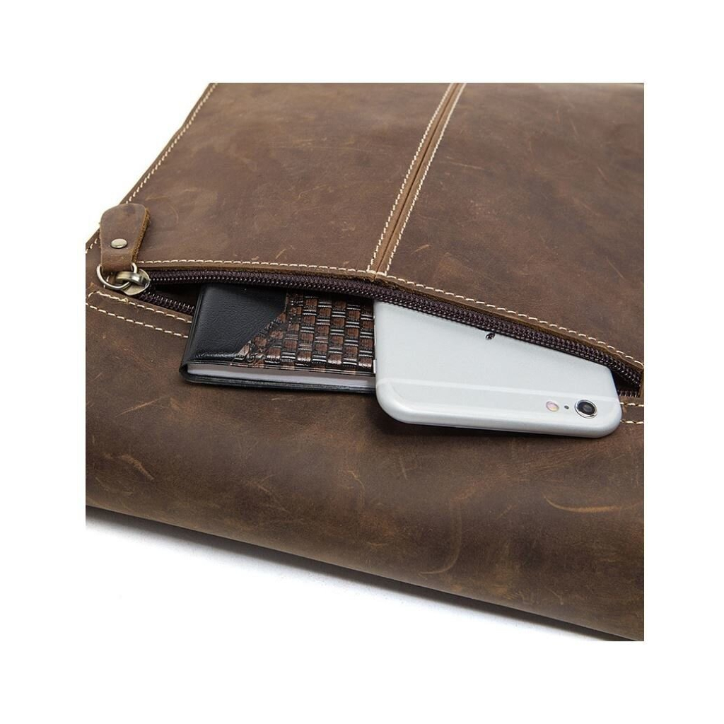 Сумка Vintage Чоловіча Коричнева (14660) - зображення 10