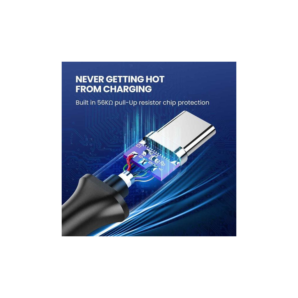 Дата кабель USB 3.0 AM to Type-C 1.0m US184 Black Ugreen (20882) - зображення 6