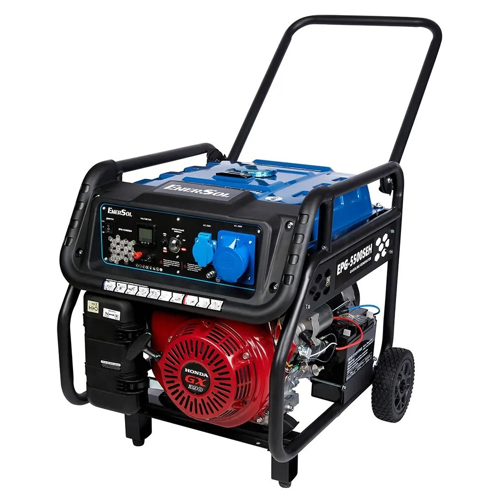 Генератор Enersol 5.5kW, двиг. Honda GX-390 (EPG-5500SEH) - зображення 3