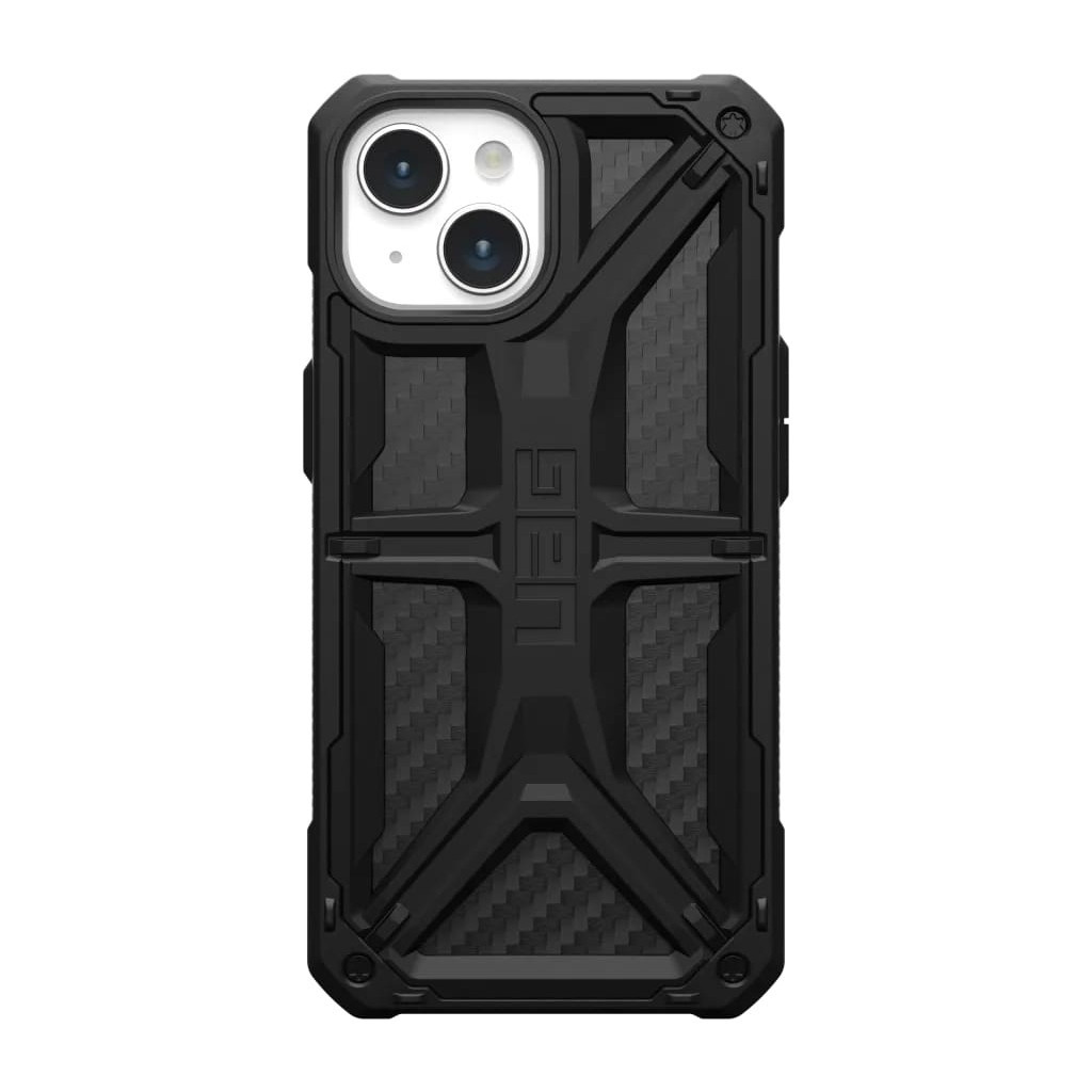 Чохол до мобільного телефона UAG Apple iPhone 15 Monarch, Carbon Fiber (114289114242) - зображення 1