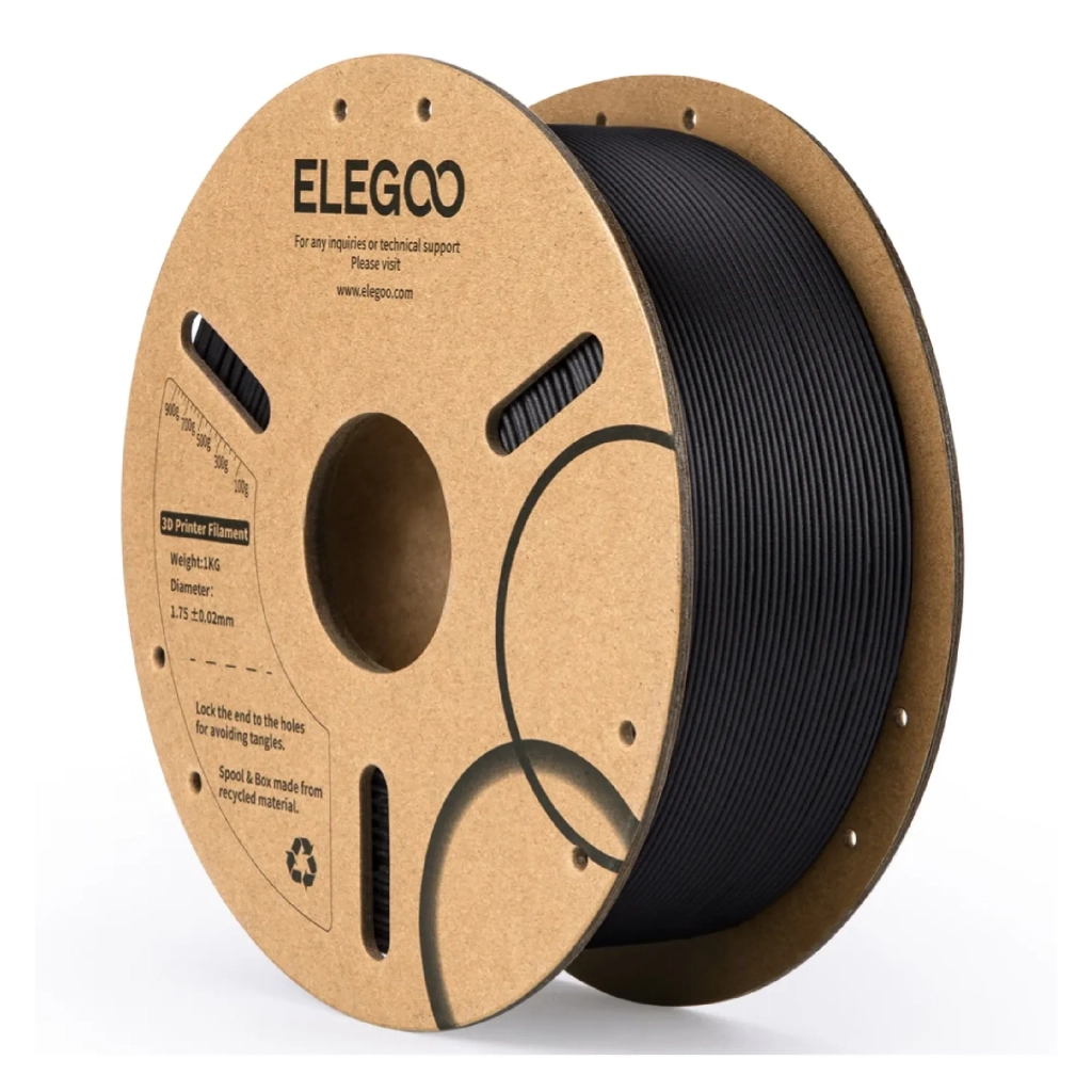 Пластик для 3D-принтера ELEGOO PLA-CF 1кг, 1.75мм, black (50.203.0464) - зображення 1